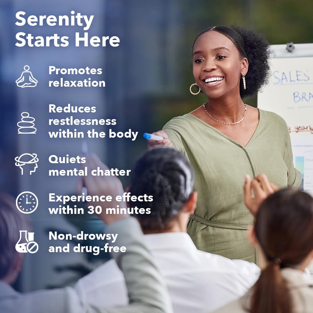 LifeSeasons Anxie-T - Stress Relief Supplement - Supports Mood & Mental Focus - Feel Calm and Relaxed - Eases Tension & Nervousness - Ashwagandha, Kava Kava, GABA & L-Theanine - 60 Capsules - Image 3