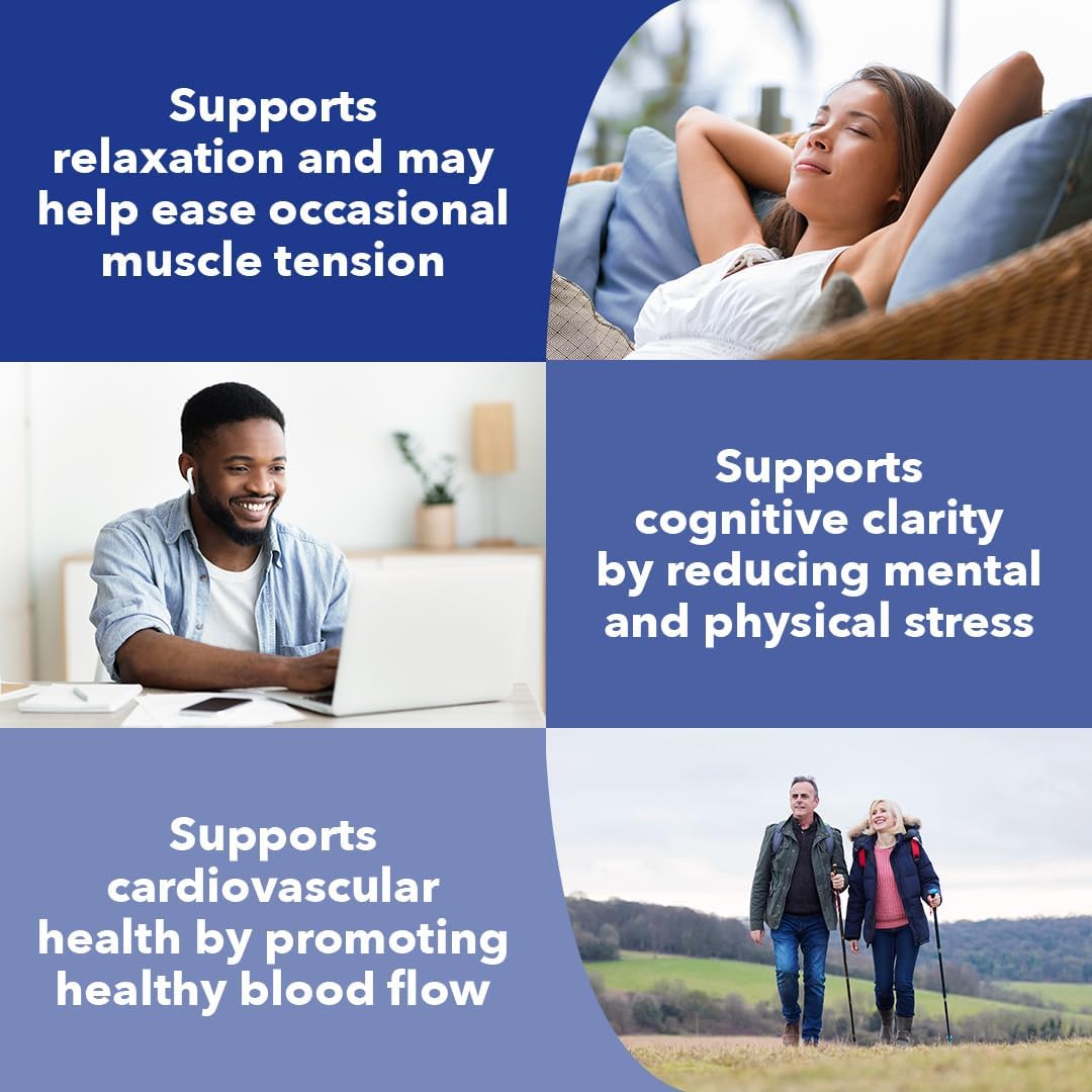 LifeSeasons Anxie-T - Stress Relief Supplement - Supports Mood & Mental Focus - Feel Calm and Relaxed - Eases Tension & Nervousness - Ashwagandha, Kava Kava, GABA & L-Theanine - 60 Capsules - Image 4