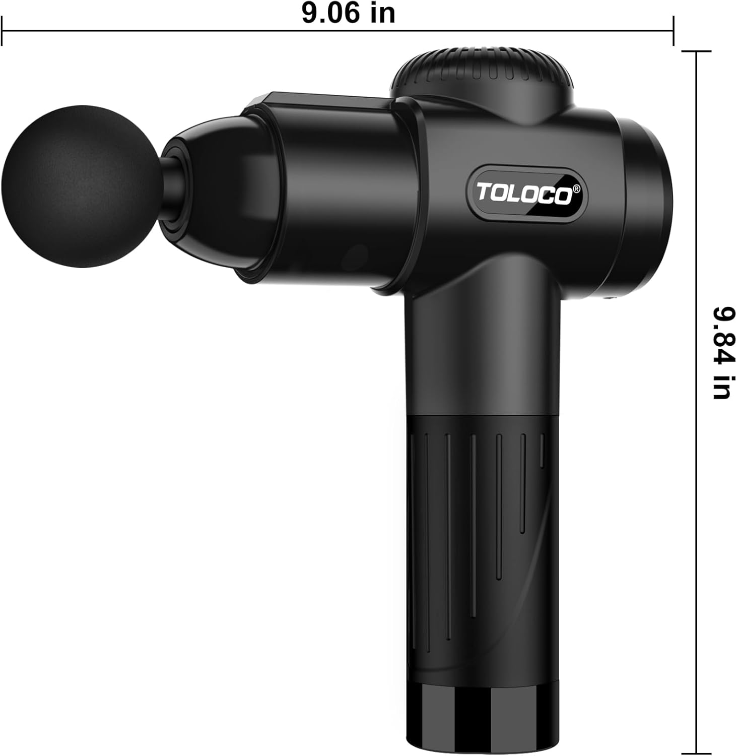 TOLOCO Massage Gun, Deep Tissue Back Massage for Athletes for Pain Relief, Percussion Massager with 10 Massages Heads & Silent Brushless Motor, Black - Image 10