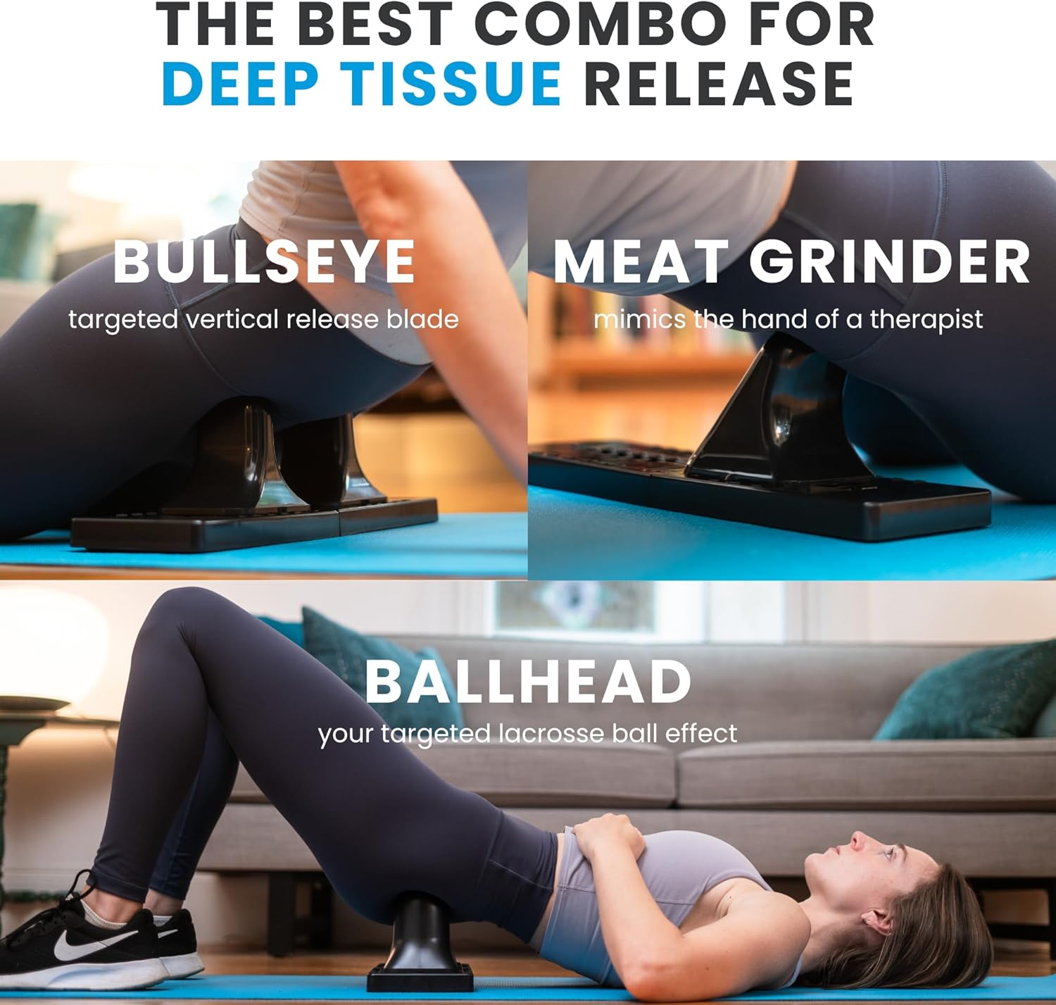 Thrival Deep Tissue Pro - Fully Adjustable Psoas Muscle Release Tool for Hip Flexor, Back, Glute, Iliacus, and Neck Pain - Trigger Point and Myofascial Release Tool – Carbon Black - Image 3