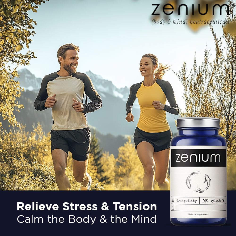 Zenium - Relieve Stress, Tension, Worry, Nervousness, & Irritability | Calm The Mind & Body | Ayurvedic | Natural Relief Supplement | Boosts Mood | Ashwagandha, L-Theanine, GABA, Rhodiola |60 Capsules - Image 8